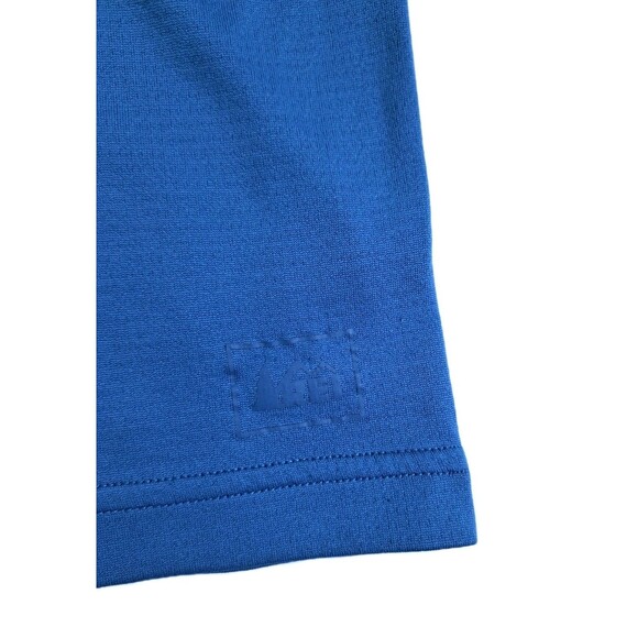 REI Size Small Zip Base Layer Long Sleeve Lightweight Pullover Blue Running - Picture 4 of 8